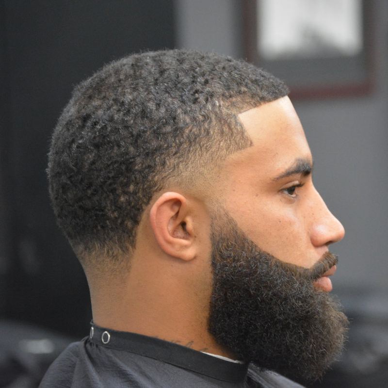 Taper fade with beard