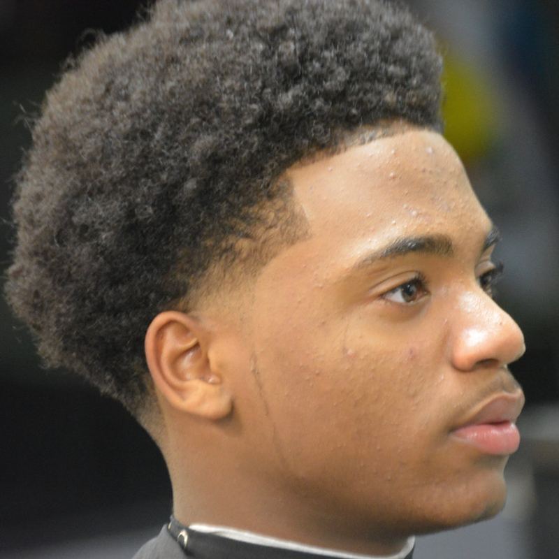 Afro with blow out